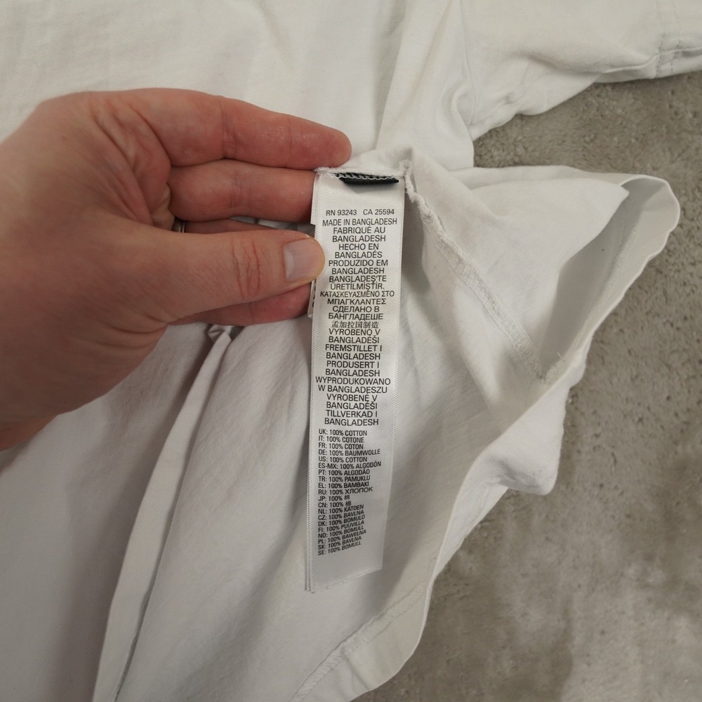 Diesel‎ Only the Brave T Shirt Men's Large White Short Sleeve Streetwear City - Picture 7 of 9